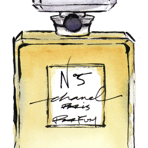 486x486 Chanel No. 5 Limited Edition Victoria Riza - Chanel No 5 Sketch