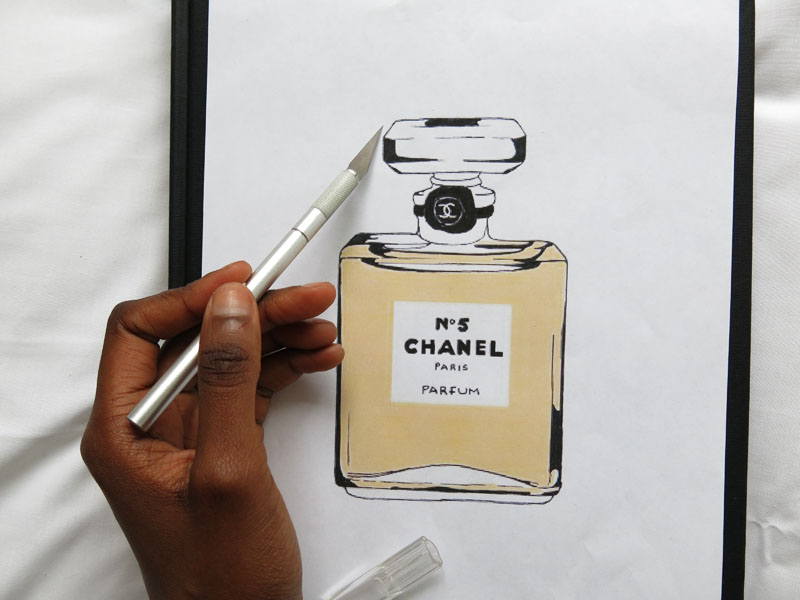 800x600 Diy Chanel No 5 T Shirt On We Heart It - Chanel No 5 Sketch