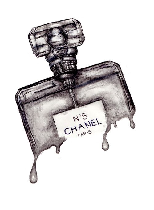 500x681 Portfolio - Chanel No 5 Sketch
