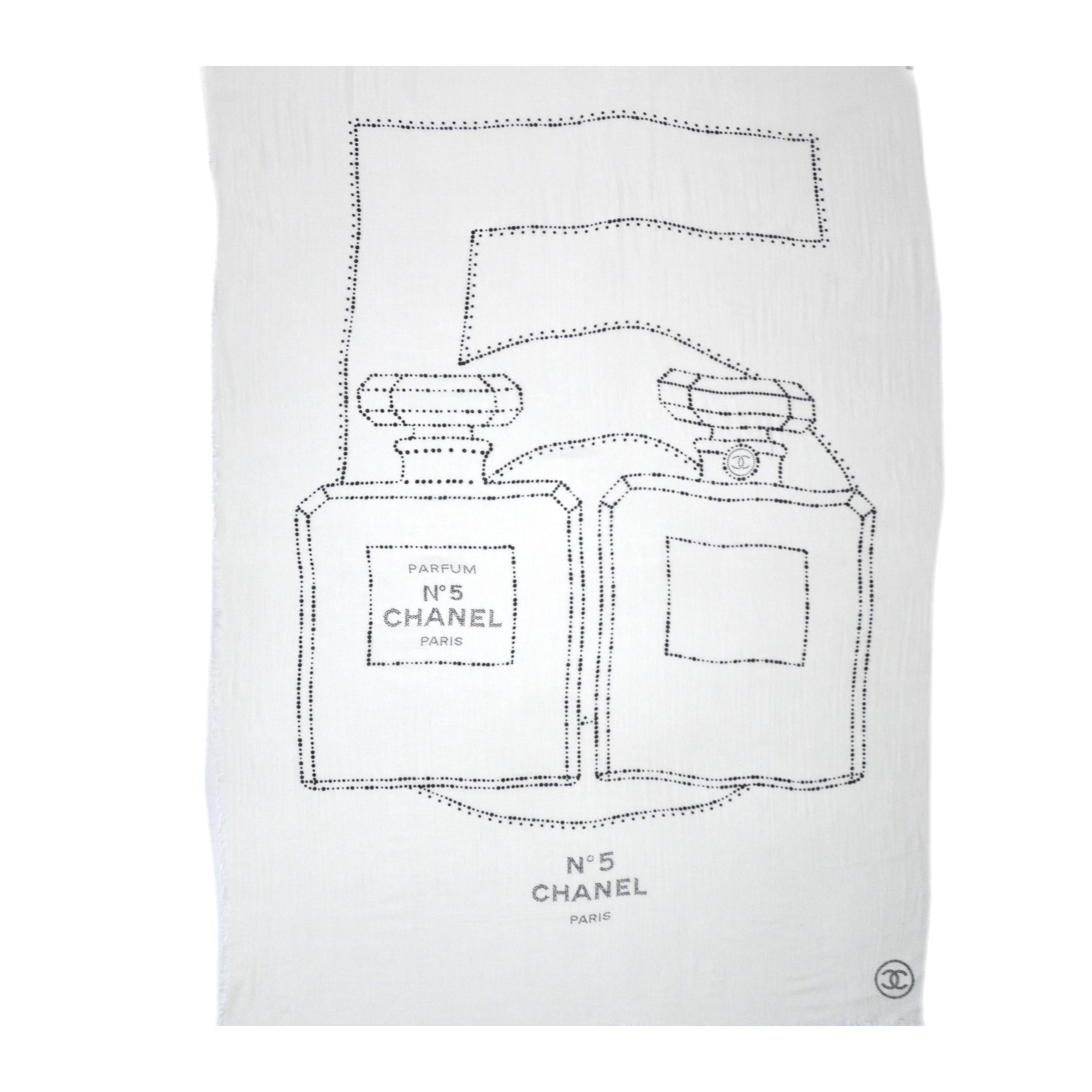 4877x4877 Authentic Pre Owned Chanel No 5 Bottle Scarf (Pss 200 00446) The - Chanel No 5 Sketch