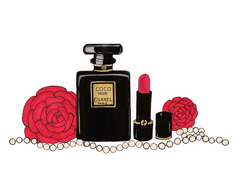800x600 Black Chanel Perfume - Chanel Perfume Sketch