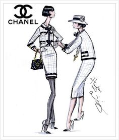 Chanel Sketches at PaintingValley.com | Explore collection of Chanel ...