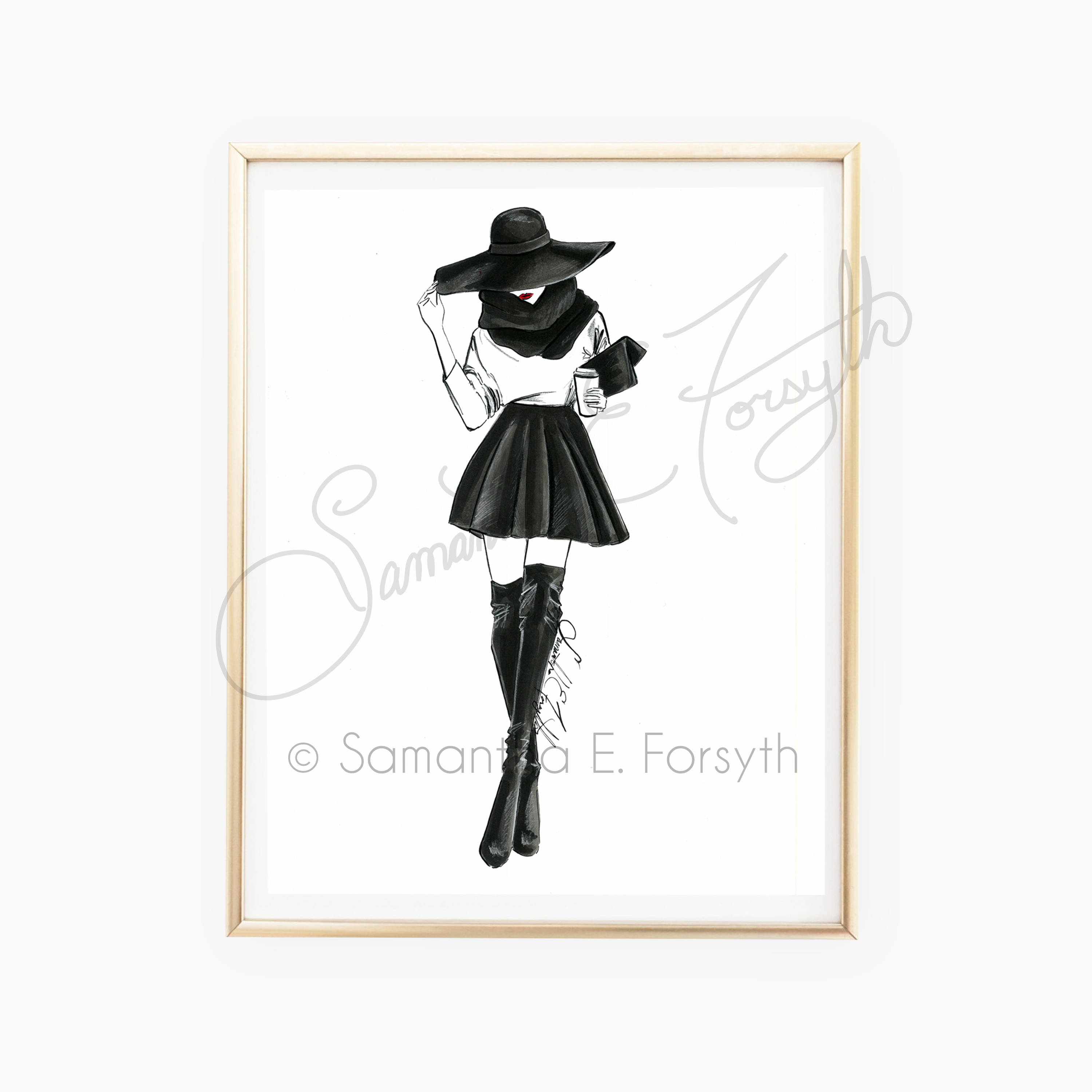 3000x3000 Fashion Illustration, Chanel Fashion Art, Fashion Sketches - Chanel Sketches