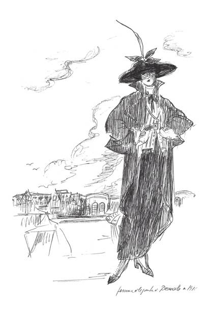 405x607 Karl Lagerfeld Sketches The Allure Of Chanel Paul Morand British - Chanel Sketches