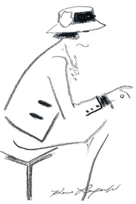 550x824 Artist Monday ~ Coco Chanel Sketches Melissa Mercier - Chanel Sketches