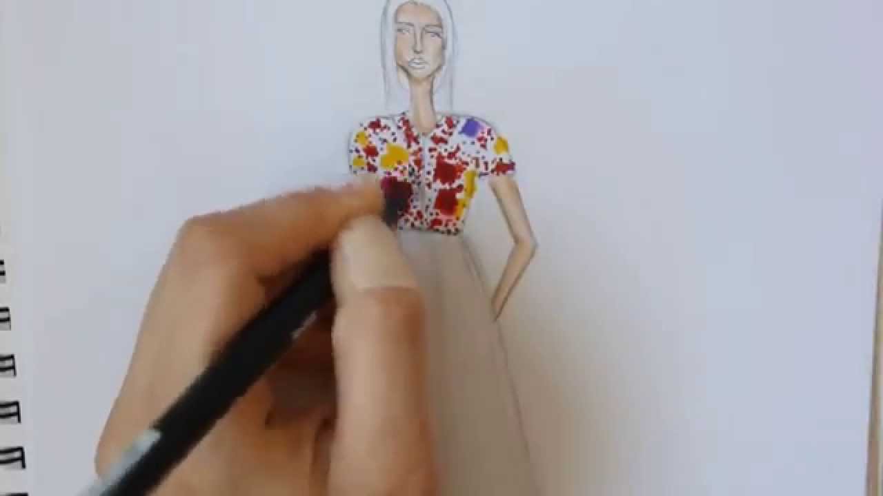 1280x720 Chanel Couture Sketch - Chanel Sketches