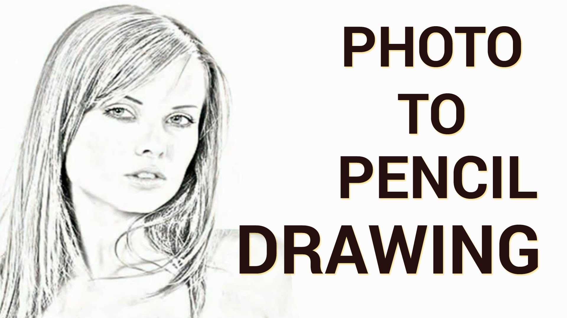 1920x1080 How To Convert A Photo To A Pencil Drawing In Adobe Photoshop - Change Photo To Sketch