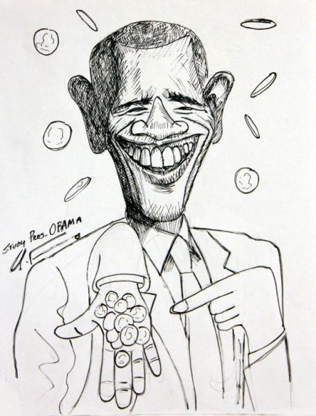 456x600 President Barack Obama Change Drawing - Change Photo To Sketch