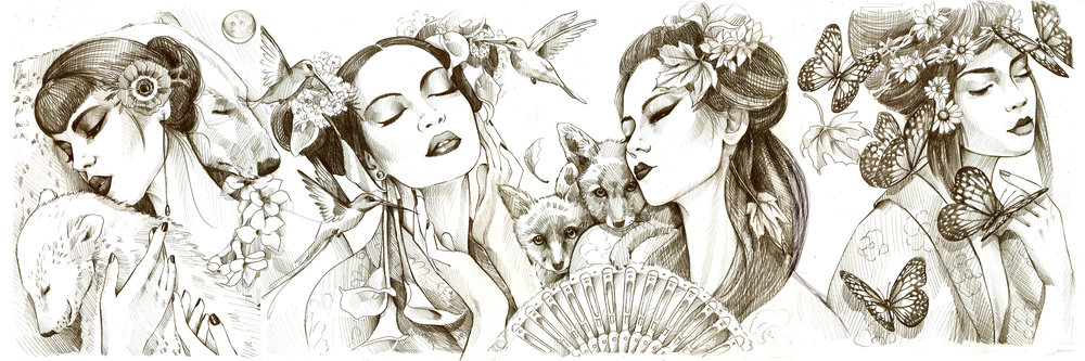 1000x333 Sketches Amandalynn - Change Photo To Sketch