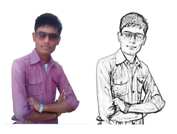 680x515 Change Your Photo Into Pencil Sketch By Jituu13 - Change Photo To Sketch