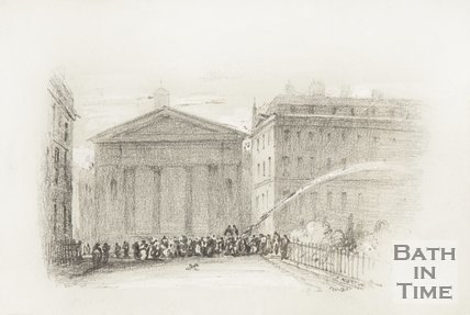 428x287 A Pencil Sketch Of St Marys Chapel, Queen Square. By 42409 - Chapel Sketch