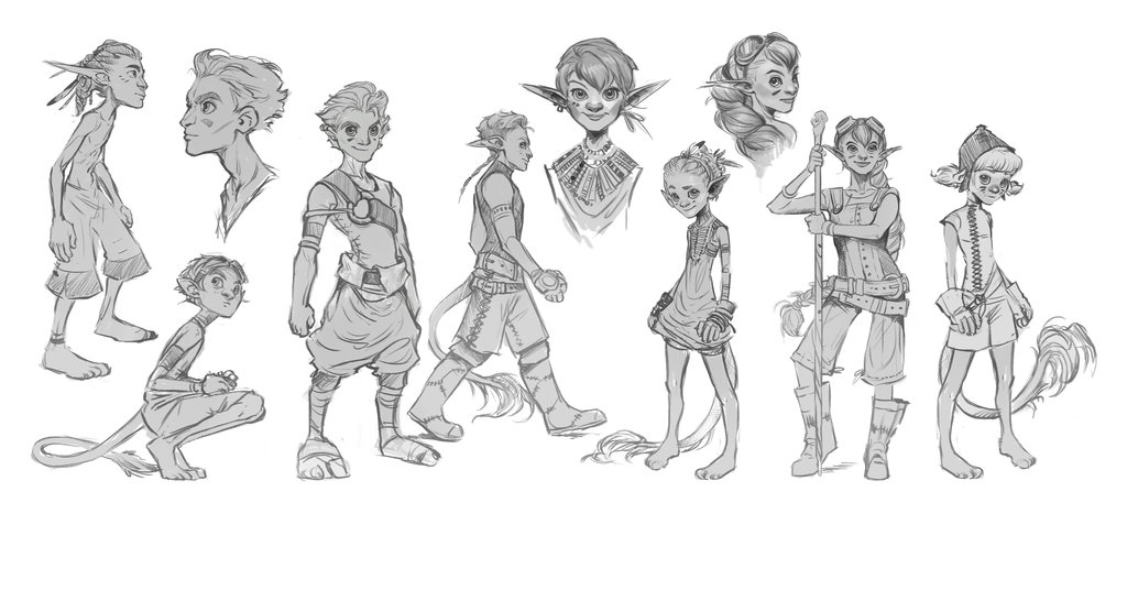 1024x536 Characters Sketch By Atomhawk - Character Concept Sketch