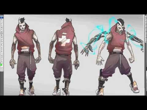 480x360 Drawing Time Lapse - Character Concept Sketch