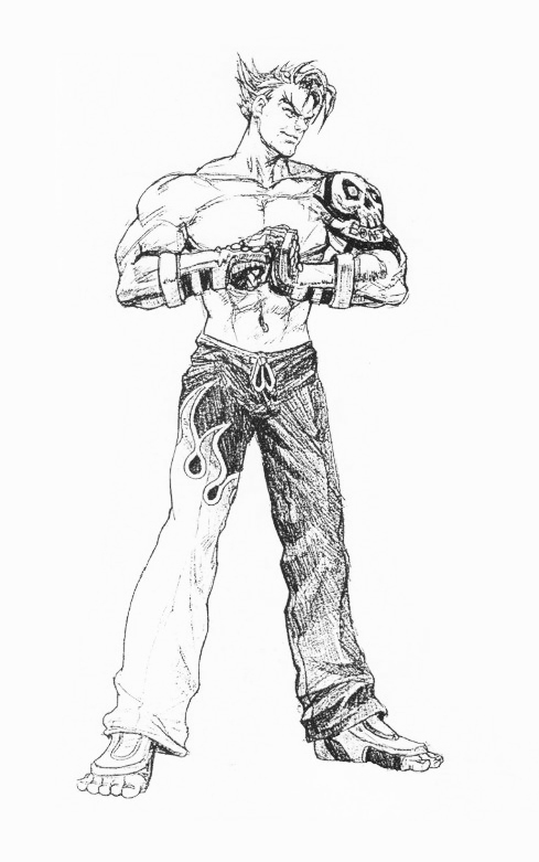 489x781 Tekken 3 - Character Concept Sketch
