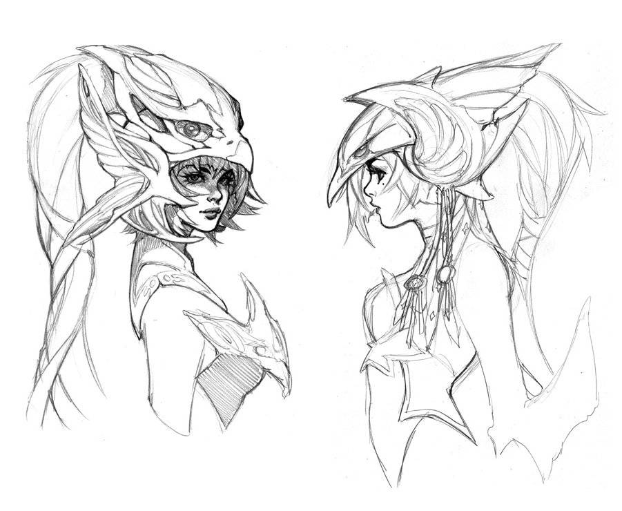 901x740 Artstation - Character Concept Sketch