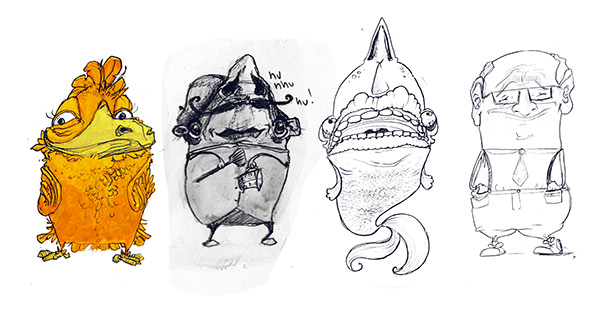 600x309 Character Studies And Story Ideas On Pratt Portfolios - Character Sketch Ideas