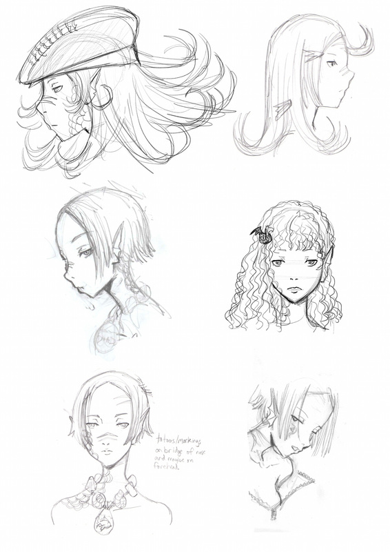 566x800 Crow Sketch 1 - Character Sketch Ideas