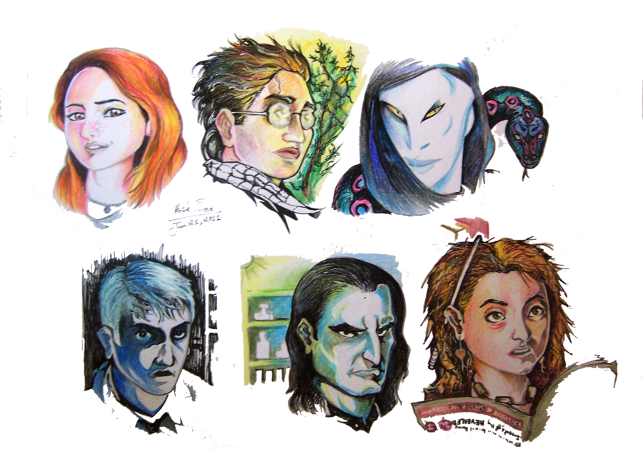900x650 Harry Potter Characters Sketch By Feluda - Character Sketch Of Harry Potter