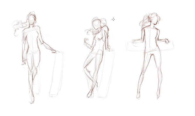 666x395 Sketching - Character Sketch Outline