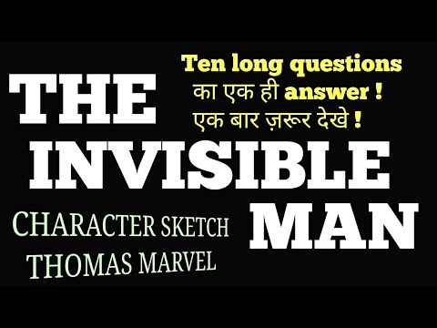 480x360 The Invisible Man Character Sketch - Character Sketch Questions