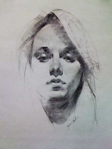 453x604 Charcoal Drawings Of Little Girl Faces Inspired By So Many - Charcoal Portrait Sketch