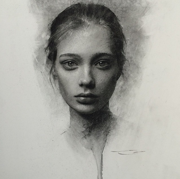 Charcoal Portrait Sketch at PaintingValley.com | Explore collection of ...