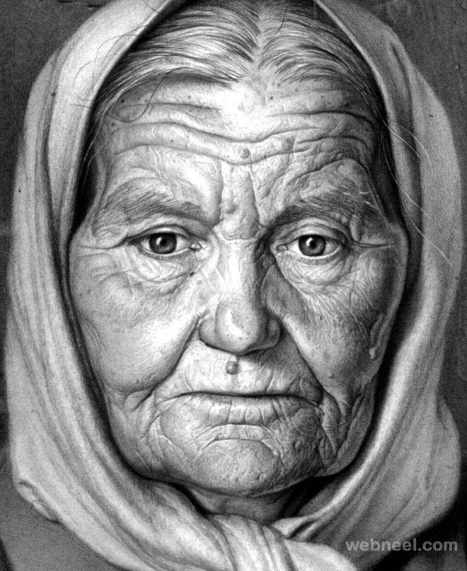 660x807 25 Beautiful And Realistic Charcoal Drawings For Your Inspiration - Charcoal Sketch Art