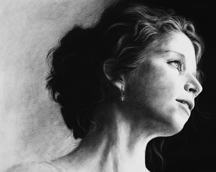 720x576 6 Woman Charcoal Drawings Charcoal Drawings - Charcoal Sketch Art