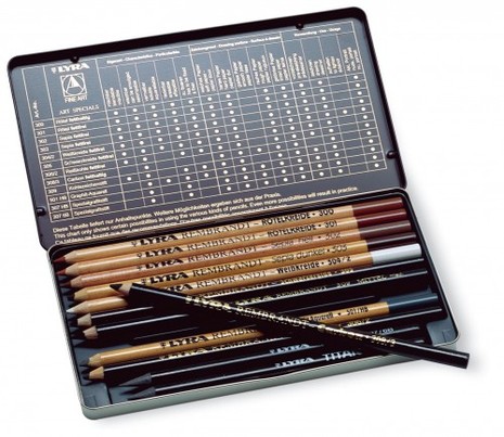 465x403 Pencil Information - Charcoal Sketch Set