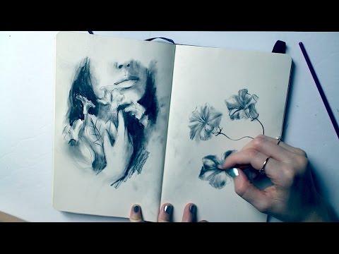 480x360 Charcoal Sketches + Qampa Sketchbook Sunday - Charcoal Sketches