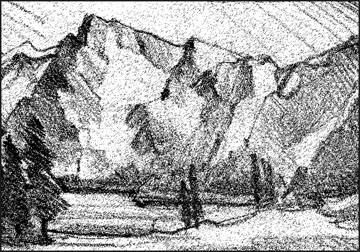 360x252 Rough Landscape Charcoal Sketches - Charcoal Sketches