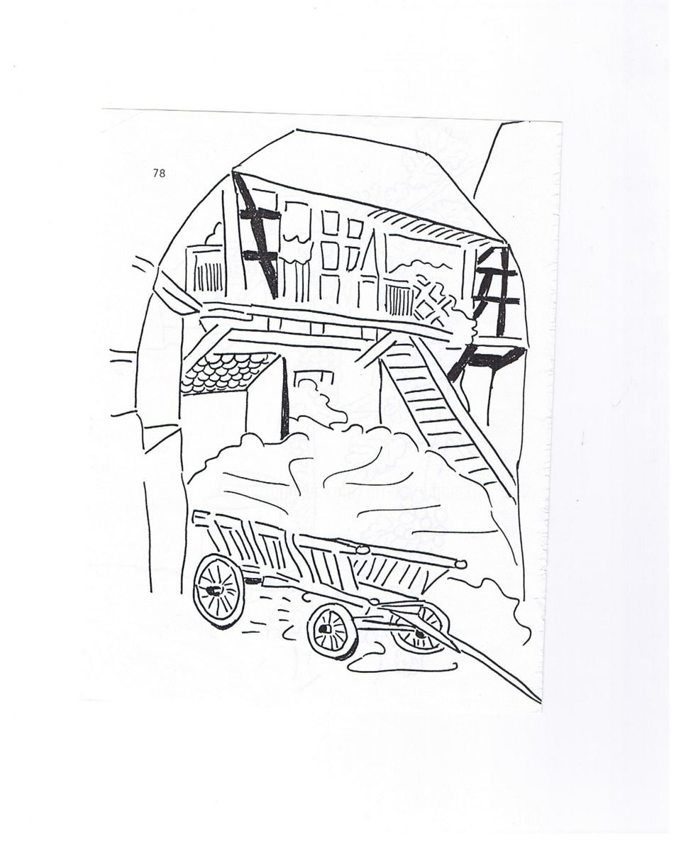 960x1200 La Ferme - Chariot Sketch