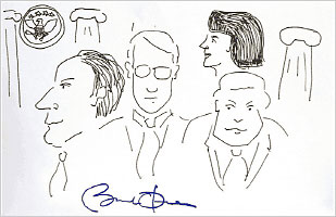 309x200 Obama Sketch Going To Charity, Redux - Charity Sketch