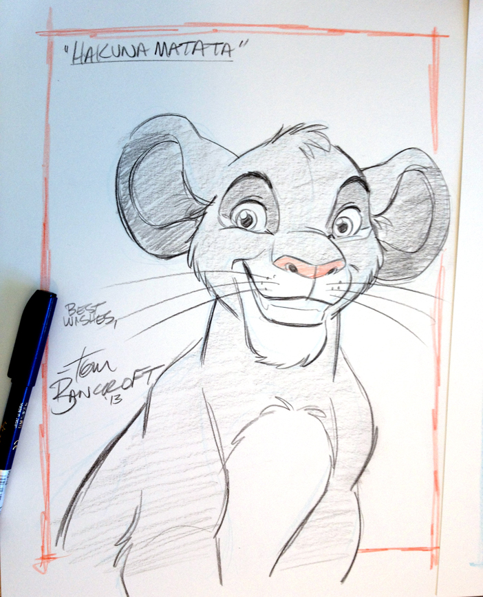 702x867 Simba Charity Sketch By Tombancroft - Charity Sketch