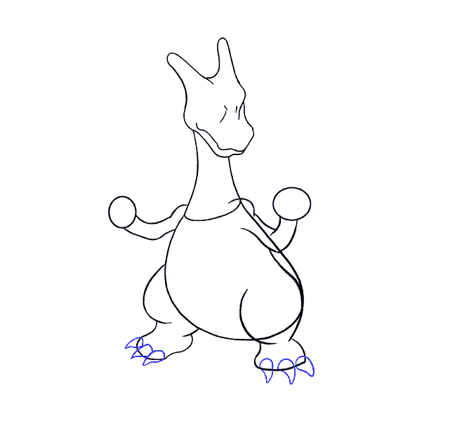 678x600 How To Draw Charizard Step By Step Tutorial Easy Drawing Guides - Charizard Sketch