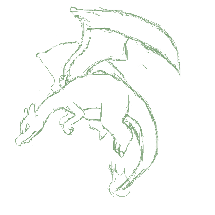 900x900 Charizard Sketch By Entin - Charizard Sketch