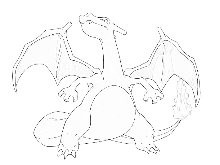 709x533 Charizard Sketch By Pokemongamer - Charizard Sketch