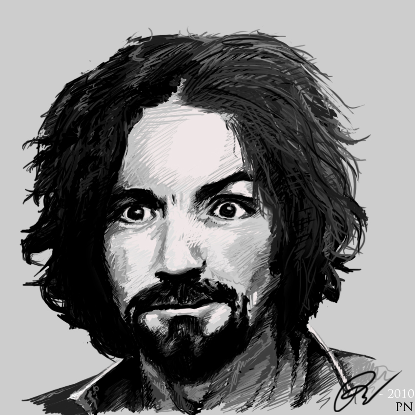 Charles Manson Sketch at PaintingValley.com | Explore collection of ...