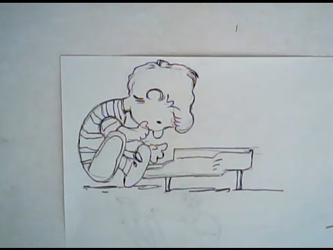 480x360 How To Draw Schroeder (Charlie Brown Drawing) - Charlie Brown Sketch