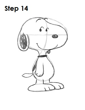 300x388 Learn To Draw Snoopy In 15 Steps Charlie Brown Cafe Singapore - Charlie Brown Sketch