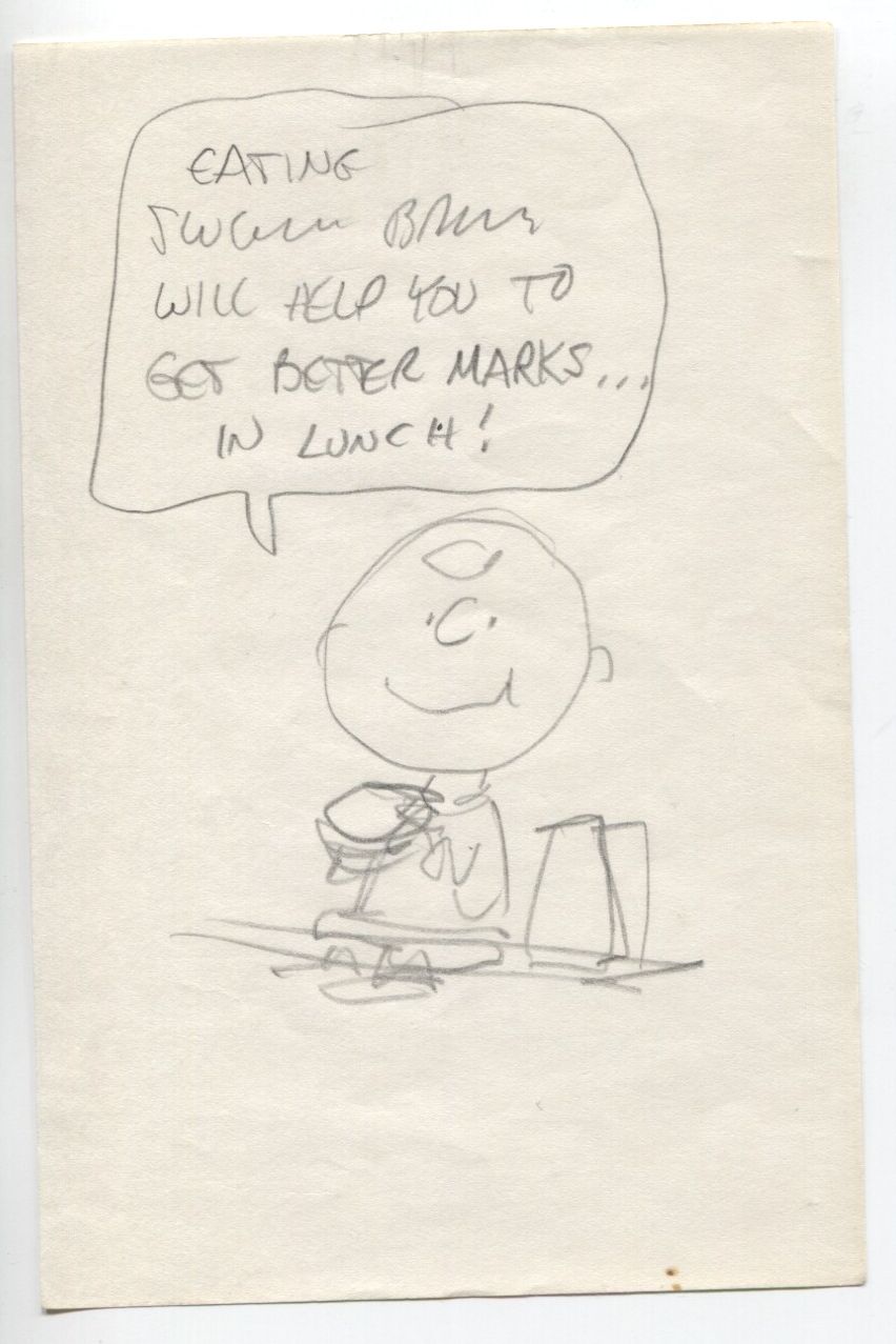 852x1277 Lot Detail - Charlie Brown Sketch