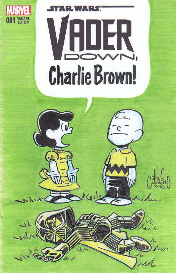600x926 Vader Down, Charlie Brown Sketch Cover By Chris Giarrusso Chris - Charlie Brown Sketch