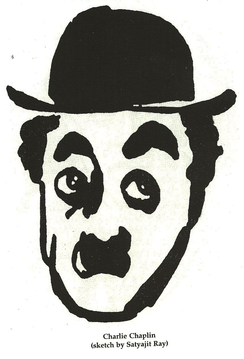 852x1251 Charlie Chaplin (Sketch By Satyajit Ray) Home - Charlie Chaplin Sketch