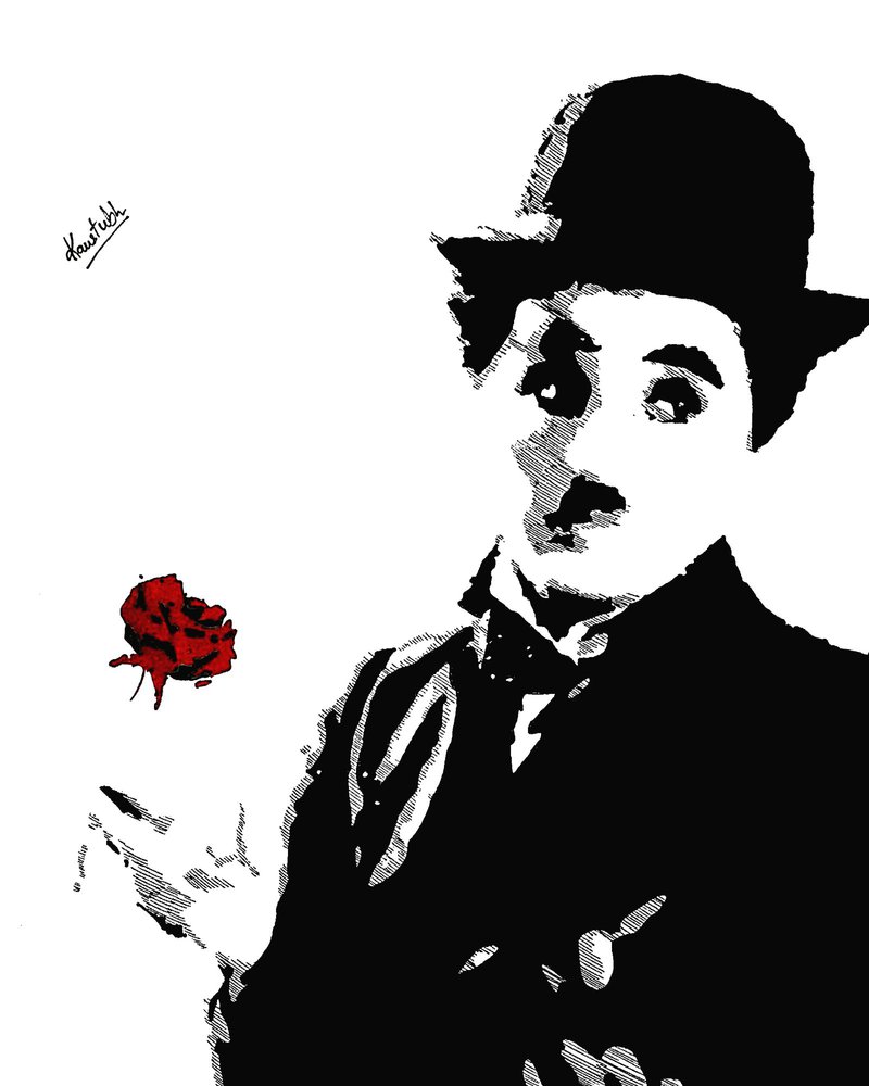800x1000 Charlie Chaplin Sketch By Kaustubh1605 - Charlie Chaplin Sketch
