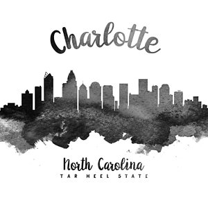 300x286 Charlotte Skyline Paintings Fine Art America - Charlotte Skyline Sketch