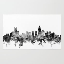 264x264 Charlotte Skyline Rugs Society6 - Charlotte Skyline Sketch