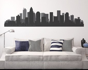 340x270 Charlotte Skyline Etsy - Charlotte Skyline Sketch