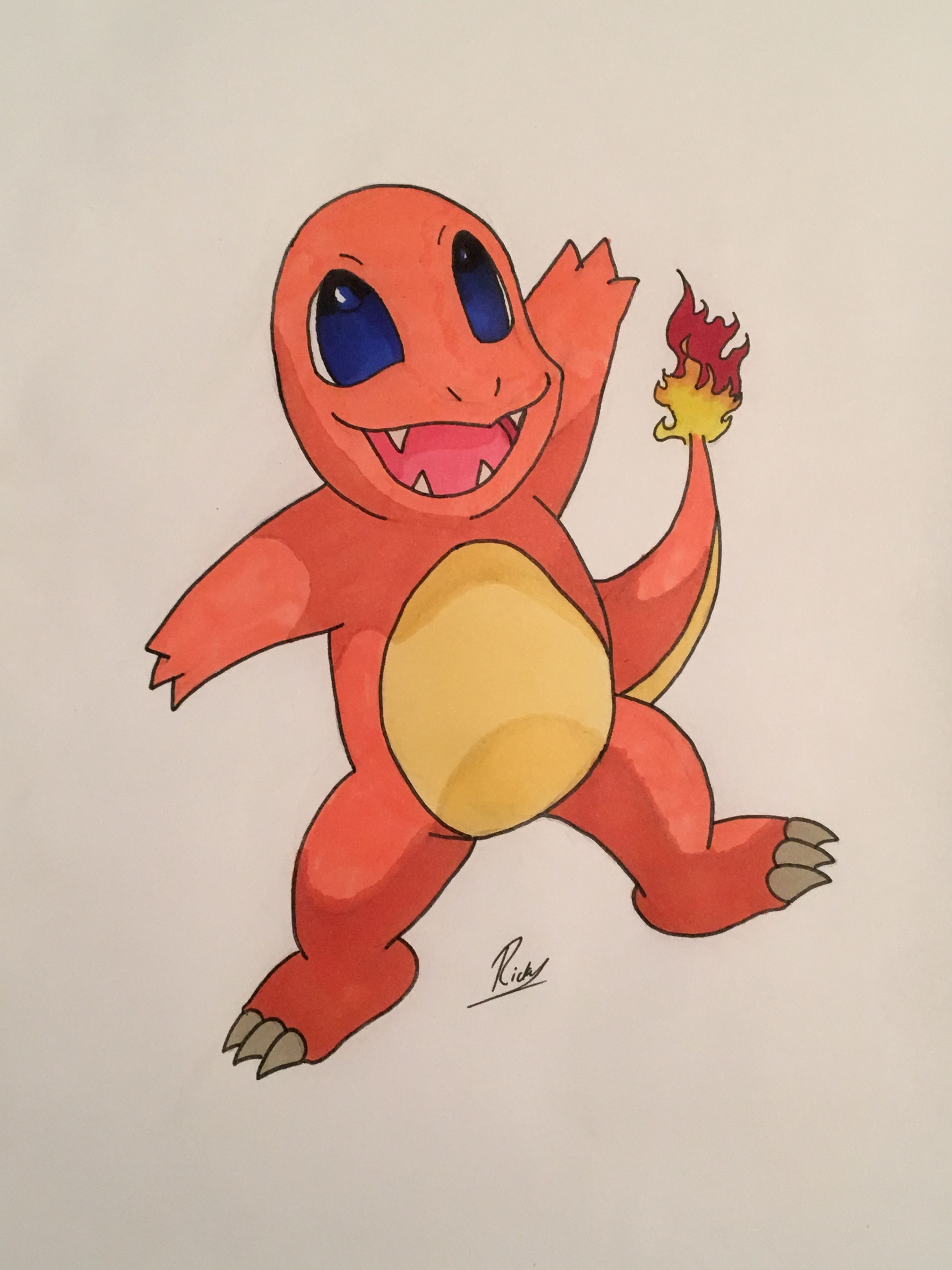 3024x4032 Pokemon - Charmander Sketch