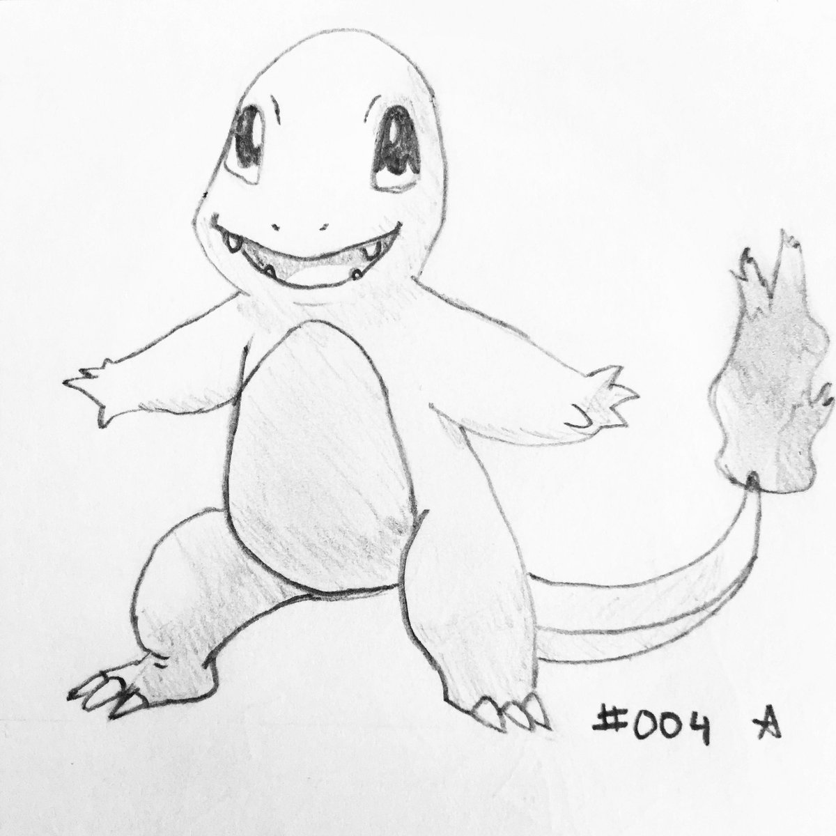 Charmander Sketch at PaintingValley.com | Explore collection of ...