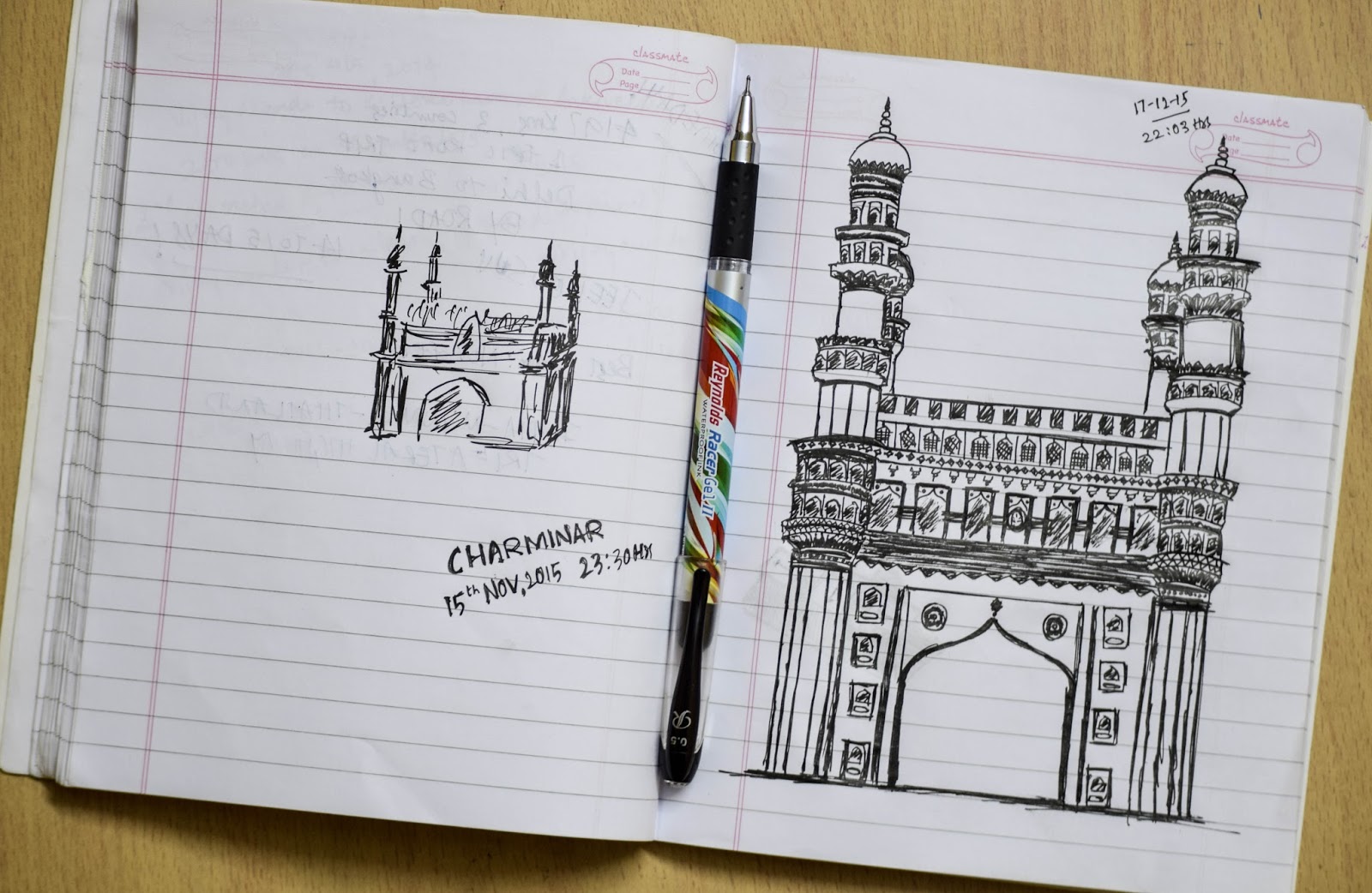 1600x1042 Nomad Within Charminar - Charminar Sketch